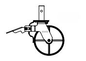8” Iron Wheel Caster team809